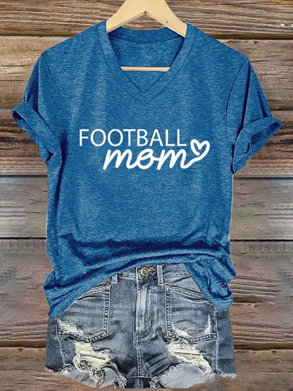 🔥Buy 2 Get 5% Off🔥Women's Football Mom Print T-Shirt