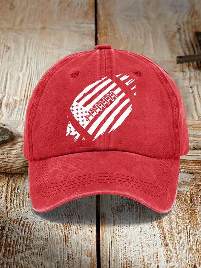 🔥Buy 2 Get 5% Off🔥Unisex Football Fans Lover Gameday. American Flag Football Hat