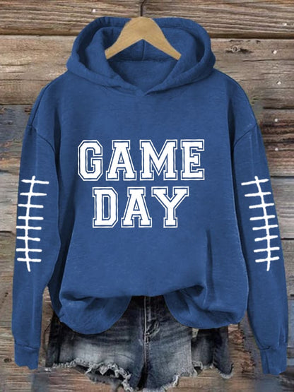 🔥Buy 2 Get 5% Off🔥Women's Game day Football Print Casual Hoodie