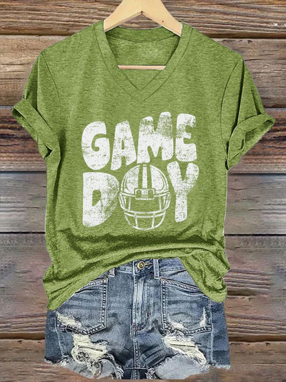 🔥Buy 2 Get 5% Off🔥Women'S Football Game Day Print Casual T-Shirt