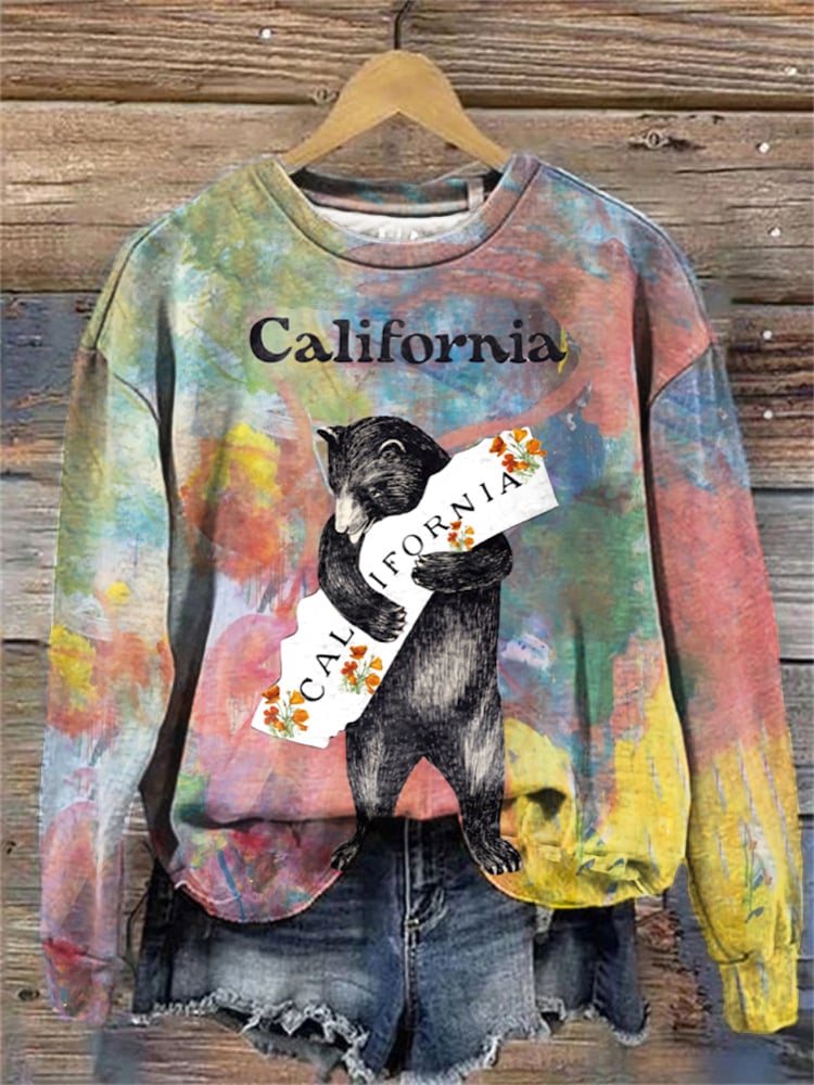 Women's California Strong Los Angeles Strong Wildfire 2025 Print Sweatshirt