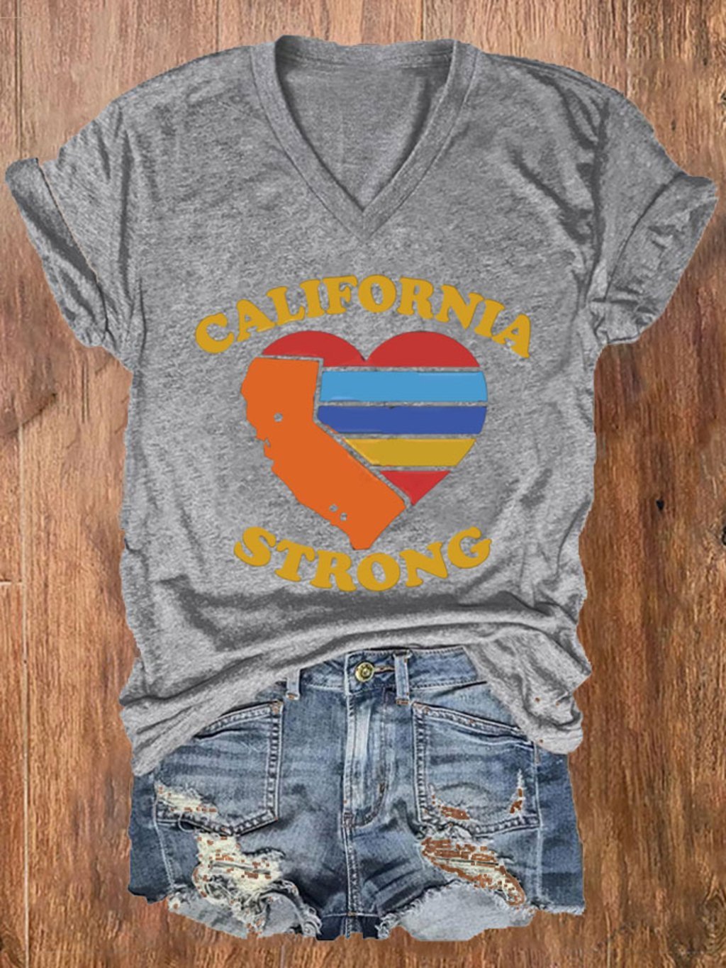 Women's California Strong Pacific Palisades Print T-Shirt