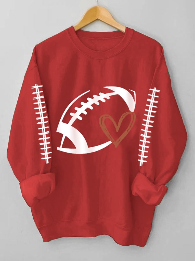 Women's Football Lover Gameday Casual Sweatshirt