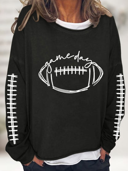 🔥Buy 2 Get 5% Off🔥Women's Gameday Football Lover Casual Long-Sleeve T-Shirt