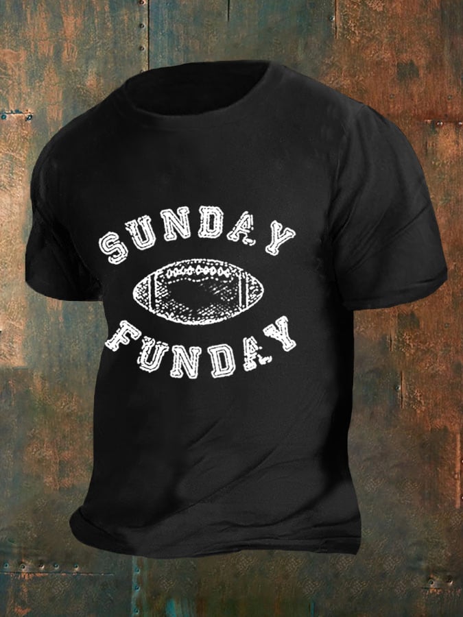 🔥Buy 2 Get 5% Off🔥Men's Sunday Funday Football Fans Lovers Gameday Casual Tee