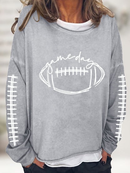 🔥Buy 2 Get 5% Off🔥Women's Gameday Football Lover Casual Long-Sleeve T-Shirt