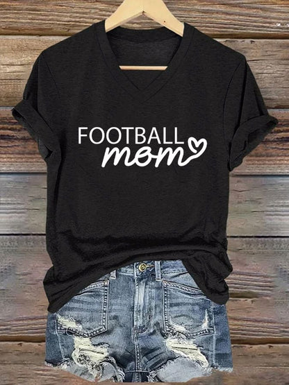 🔥Buy 2 Get 5% Off🔥Women's Football Mom Print T-Shirt