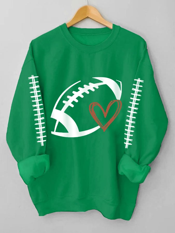 Women's Football Lover Gameday Casual Sweatshirt