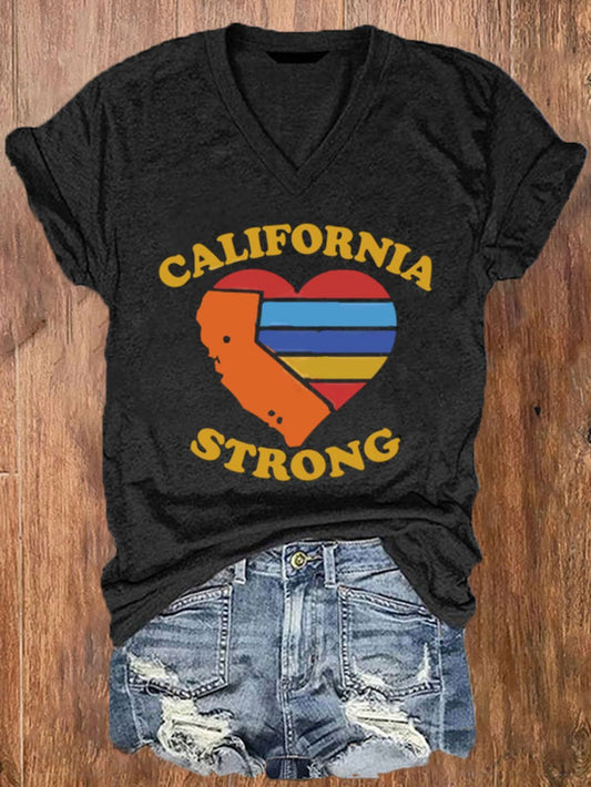 Women's California Strong Pacific Palisades Print T-Shirt