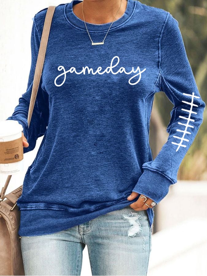 🔥Buy 2 Get 5% Off🔥Women's Game Day Print Casual Sweatshirt