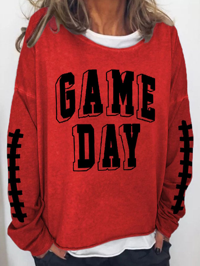 🔥Buy 2 Get 5% Off🔥Women's Football Print Sweatshirt