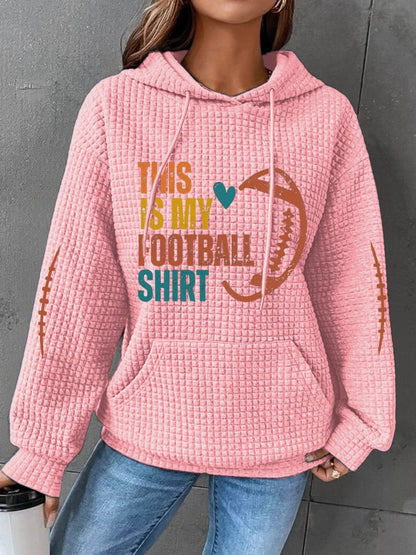 🔥Buy 2 Get 5% Off🔥Women's This Is My Football Shirt Print Sweatshirt