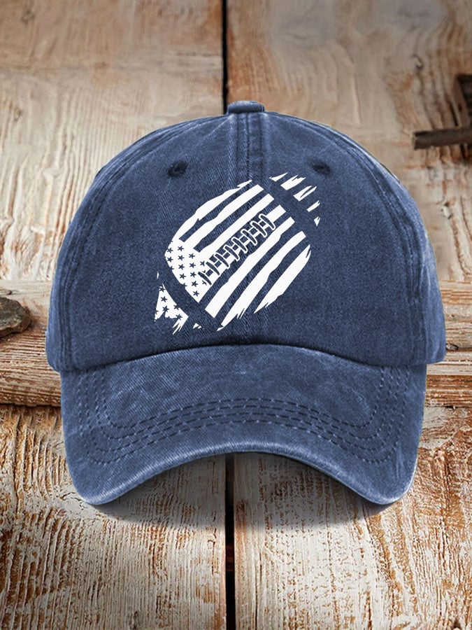 🔥Buy 2 Get 5% Off🔥Unisex Football Fans Lover Gameday. American Flag Football Hat