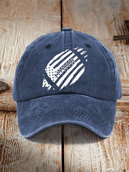 🔥Buy 2 Get 5% Off🔥Unisex Football Fans Lover Gameday. American Flag Football Hat