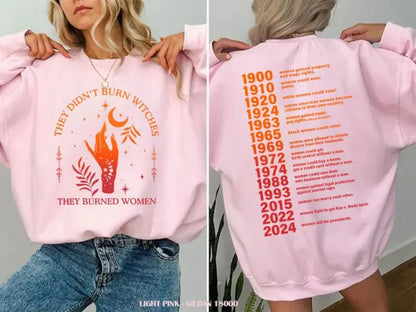 They Didn't Burn Witches They Burned Women Shirt