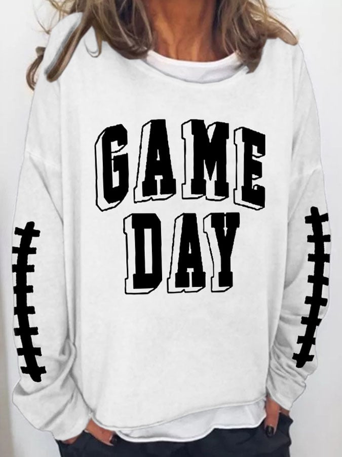 🔥Buy 2 Get 5% Off🔥Women's Football Print Sweatshirt