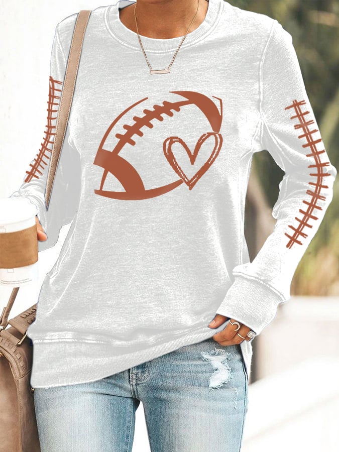 Women's Gameday Football Lover Casual Sweatshirt