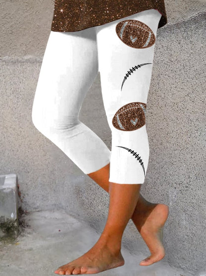 Women's Football Print Casual Leggings