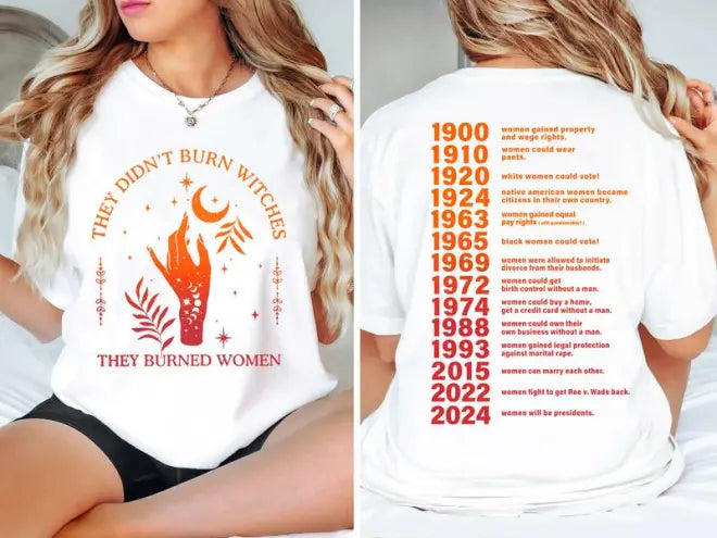 They Didn't Burn Witches They Burned Women Shirt