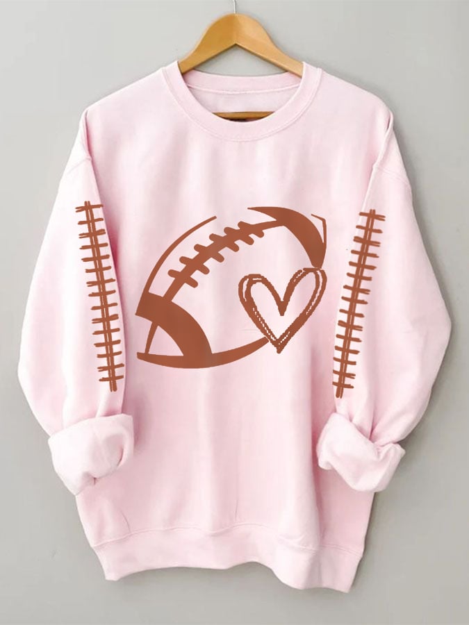 Women's Football Lover Gameday Casual Sweatshirt