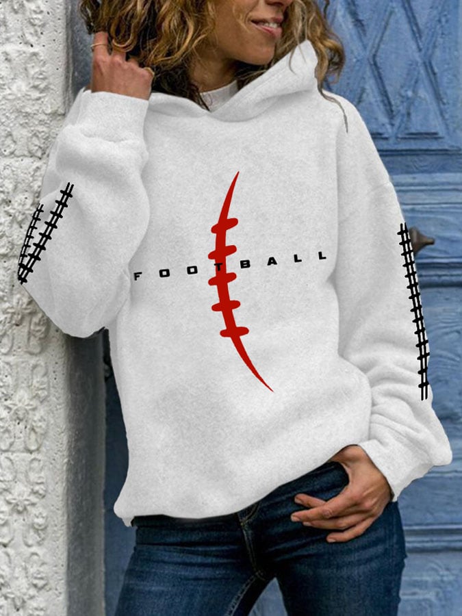 🔥Buy 2 Get 5% Off🔥Women'S Football Print Long Sleeve Sweatshirt