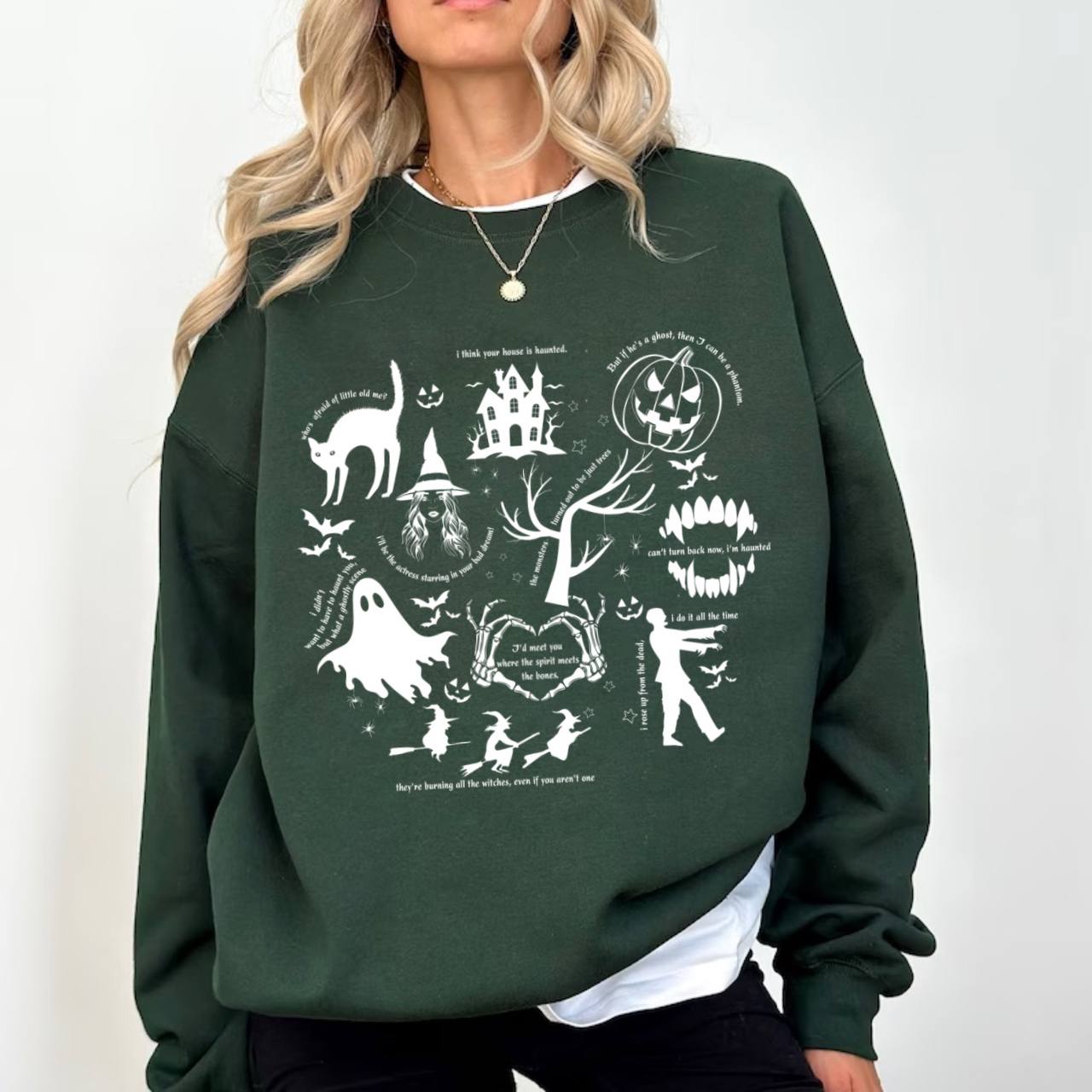 Spooky Swiftie Halloween Crewneck Sweatshirt