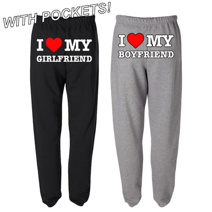 ‘I LOVE MY BOYFRIEND’ SWEATPANTS