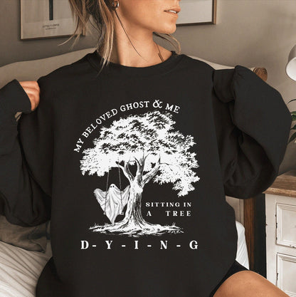 My Beloved Ghost & Me Swiftie Shirt, Halloween Sweatshirt, Spooky Season Shirt, Unisex Concert Shirt