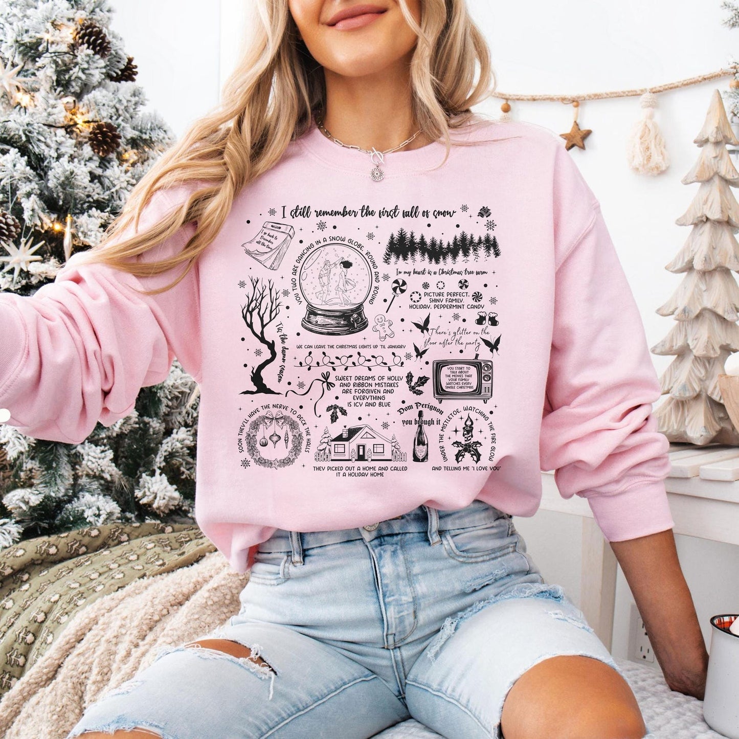 Swiftie Chrismas Symbols & Lyrics, Swiftie Sweatshirt