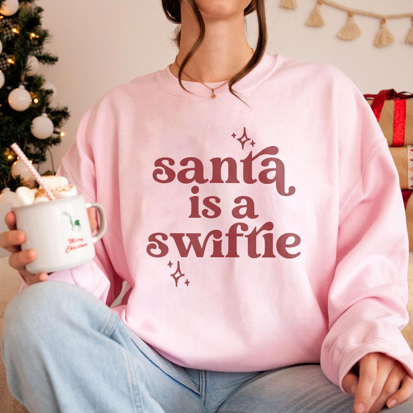 Swiftie Santa Is A Swiftie Christmas Sweatshirt