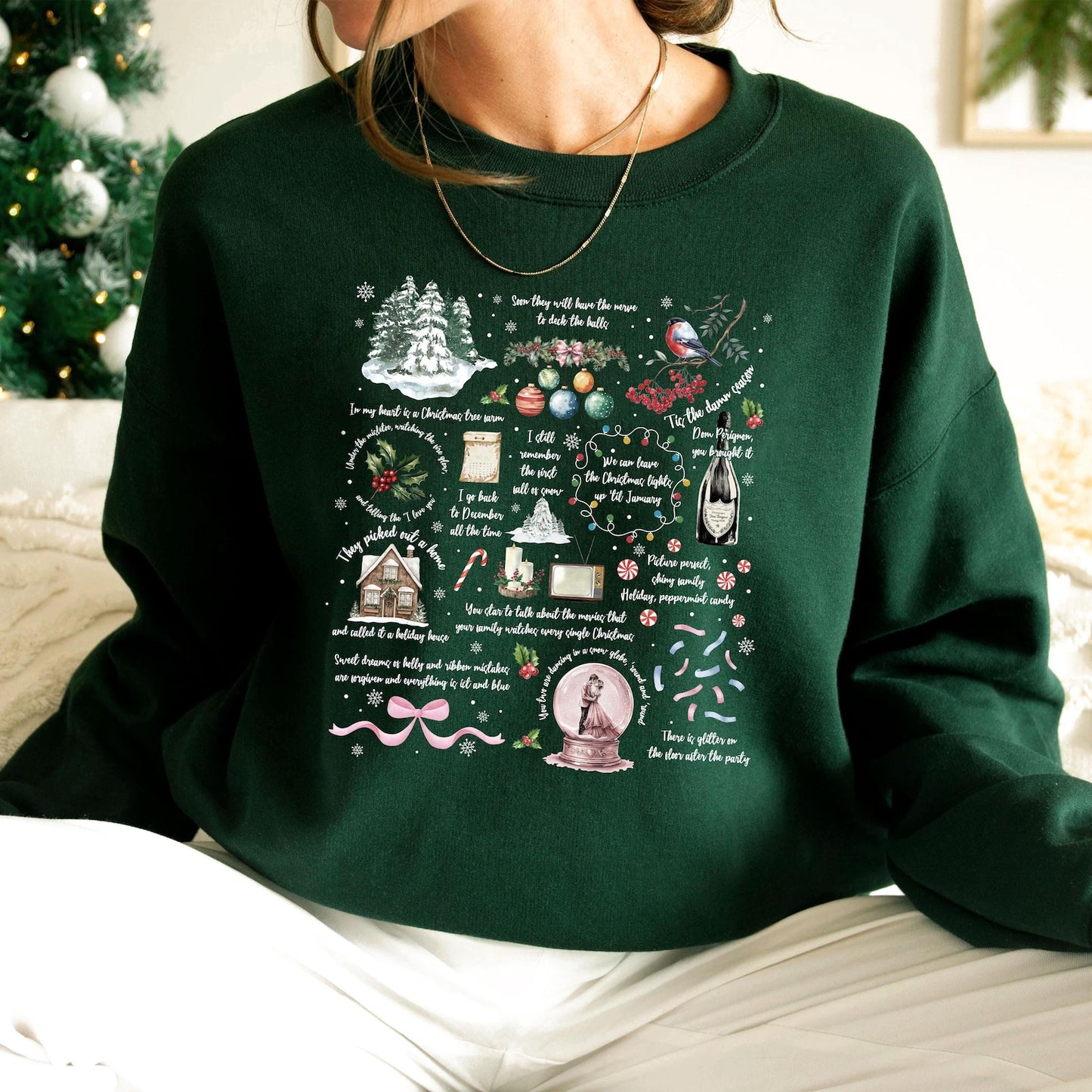 Swiftie Vintage Swiftie Christmas Shirt, Christmas Song Lyrics Shirt