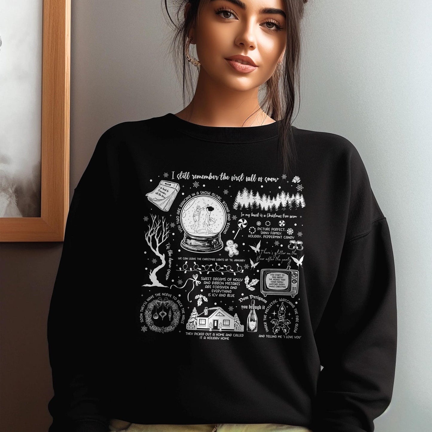 Swiftie Chrismas Symbols & Lyrics, Swiftie Sweatshirt