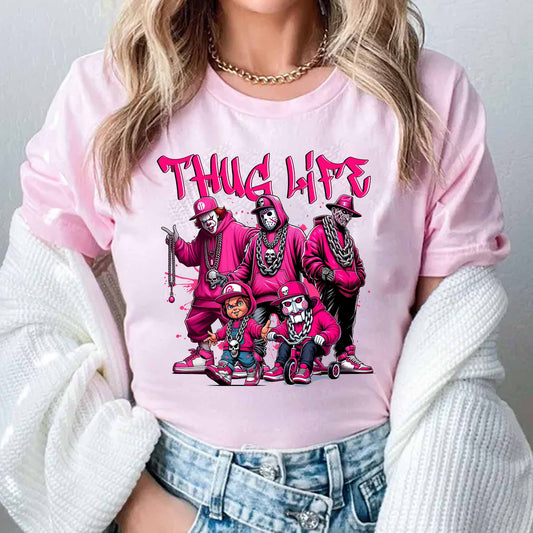 Thug Life Horror Ver Pink - Sweatshirt. Tshirt. Hoodie