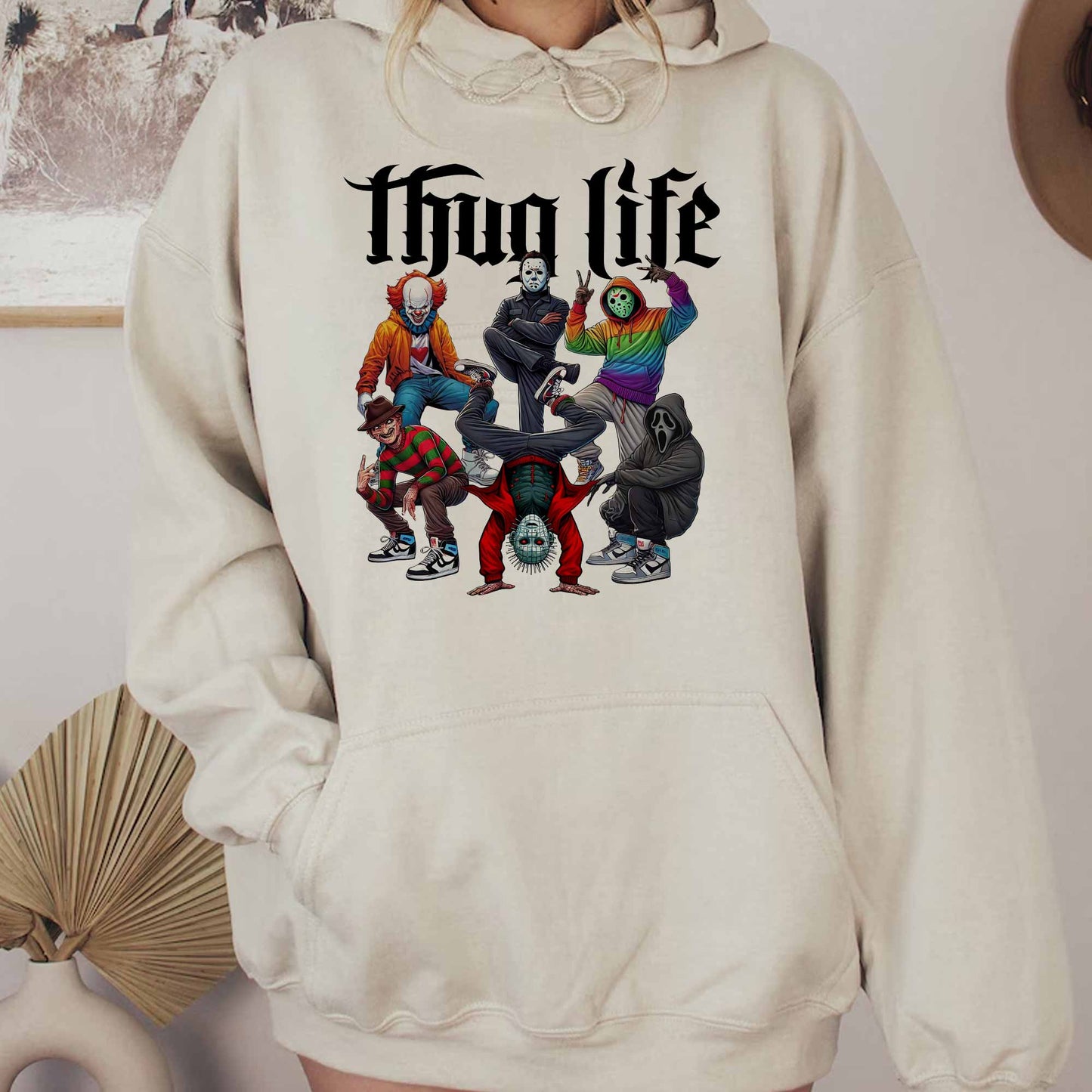 Thug Life Horror Funny - Sweatshirt. Tshirt. Hoodie