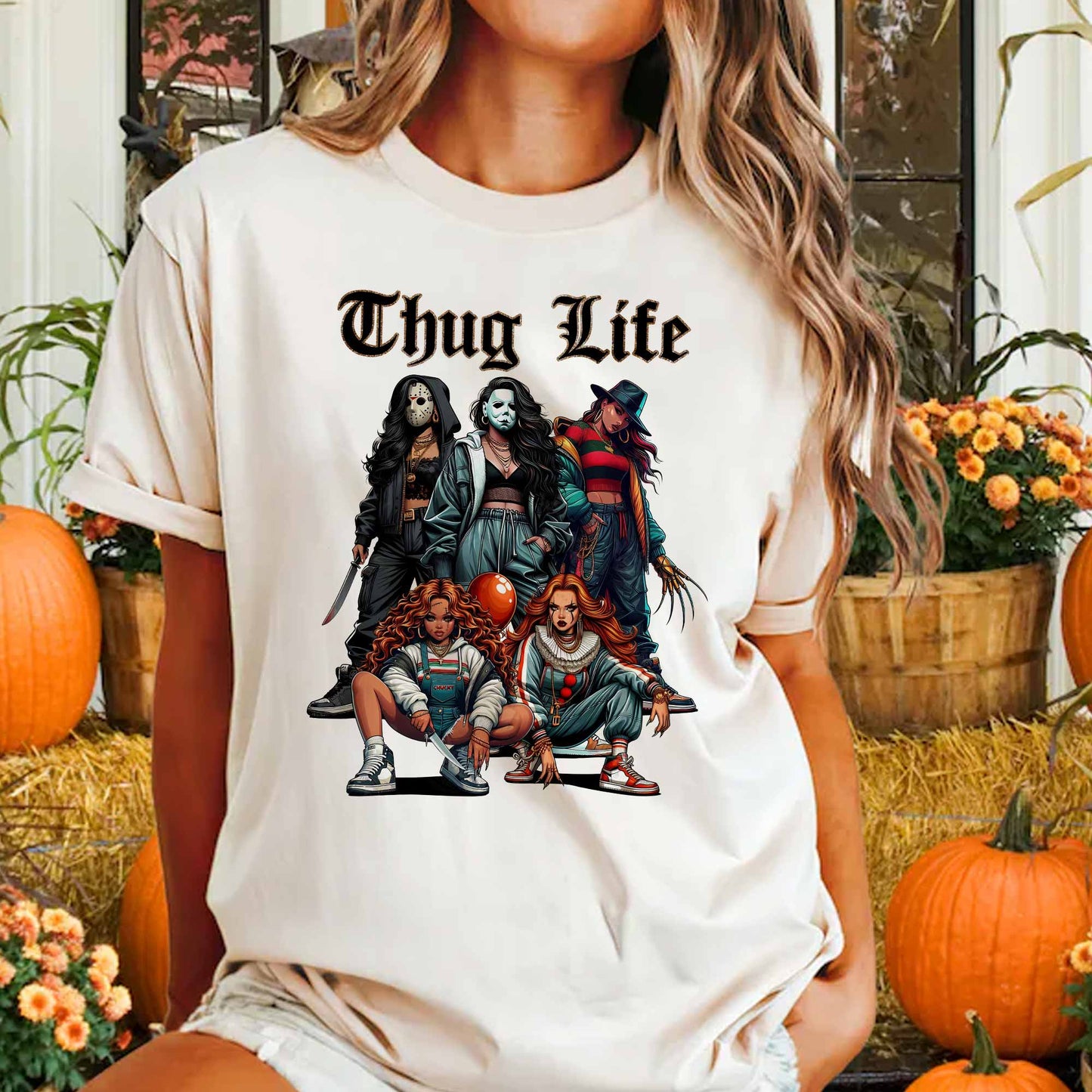 Thug Life Horror For The Ladies - Sweatshirt. Tshirt. Hoodie