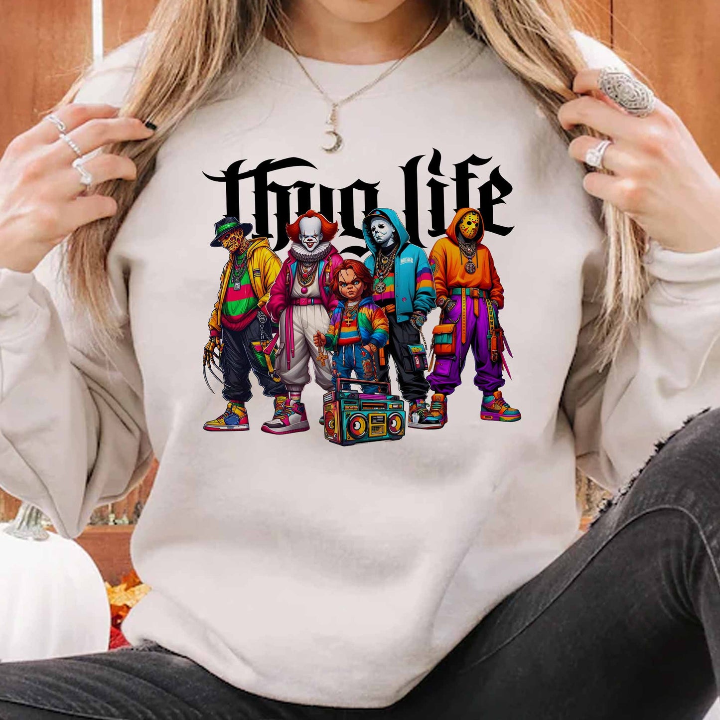 Thug Life Horror Ver 10 - Sweatshirt. Tshirt. Hoodie