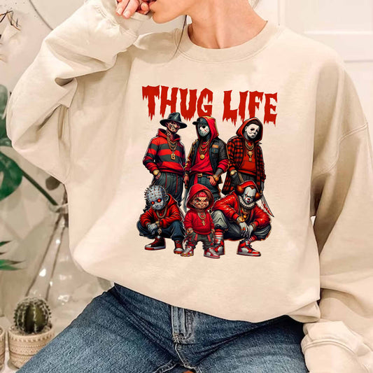 Thug Life Horror Ver Red - Sweatshirt. Tshirt. Hoodie