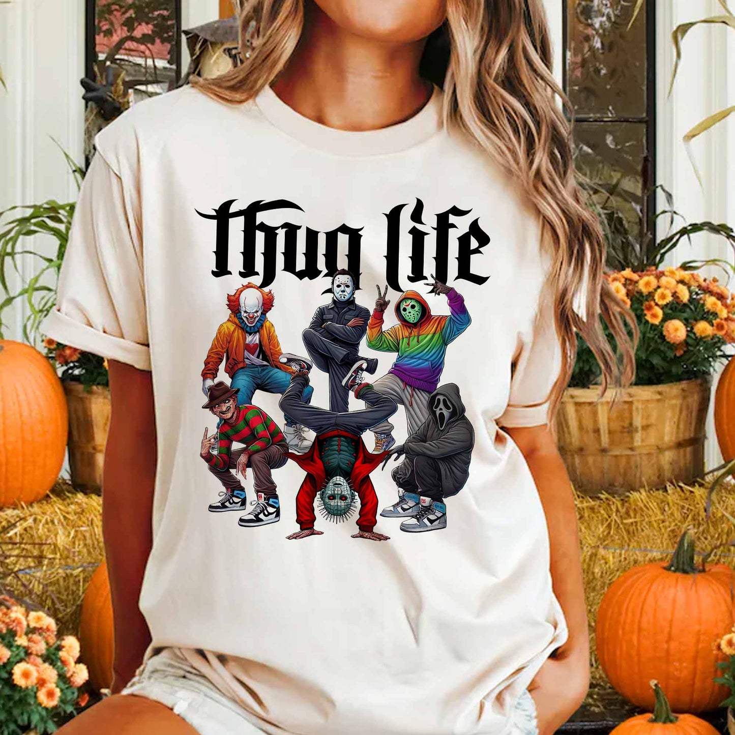 Thug Life Horror Funny - Sweatshirt. Tshirt. Hoodie